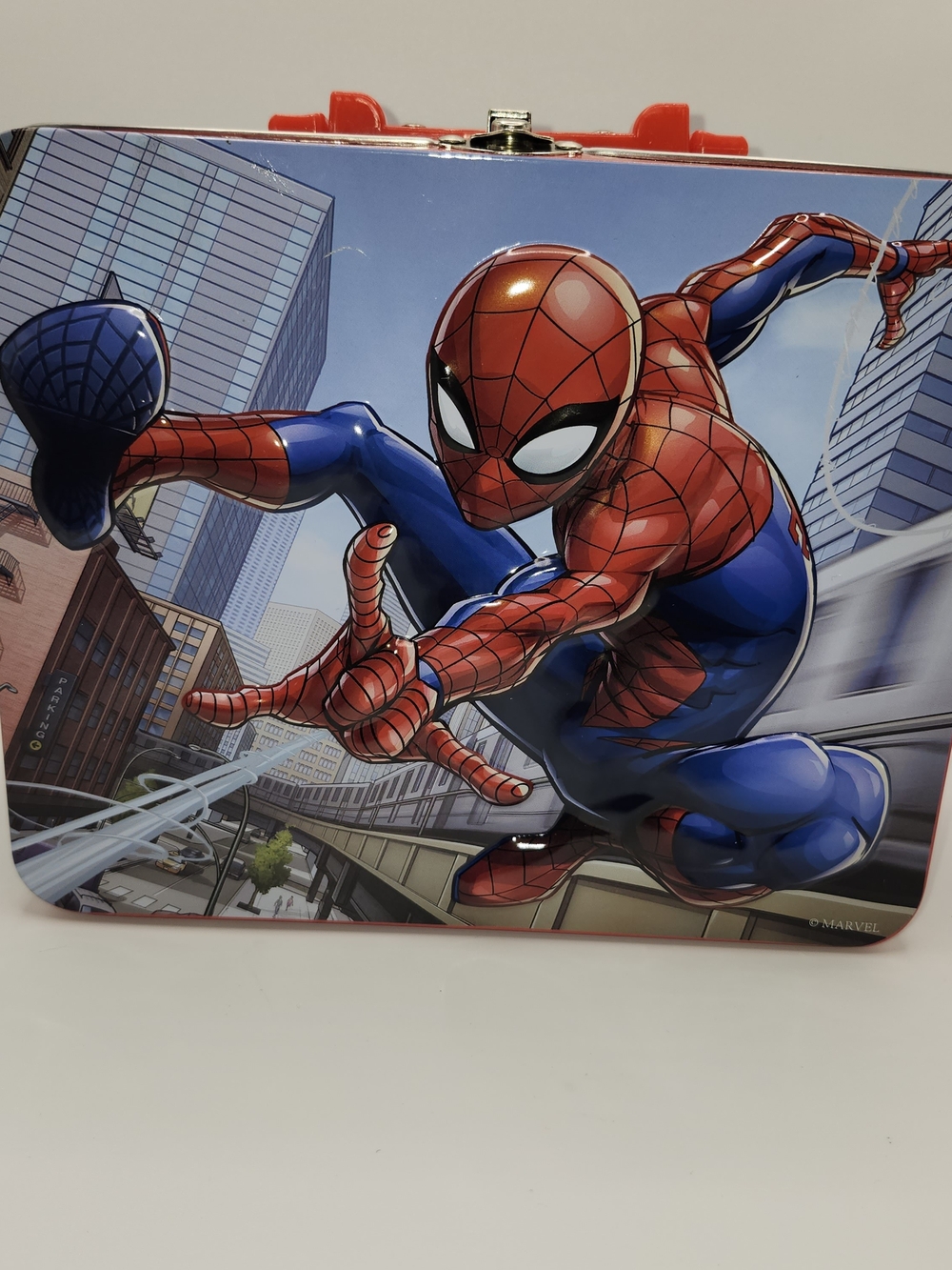 Marvel Spider-Man Metal Lunch Box Collectible Tin Tote Case Storage